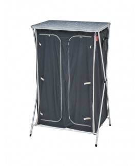 MEUBLE DE RANGEMENT AVEC PENDERIE GRIS/NOIR TRIGANO Loisirs Caravaning