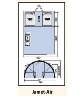 CARAVANE PLIANTE JAMET AIR VERSION GL TRIGANO Loisirs Caravaning